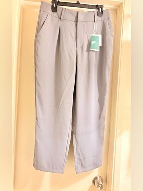 HALARA Women’s Tailored Pleated Dress Pants - Light Gray